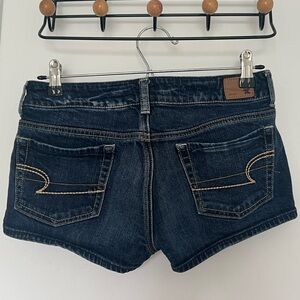 Low rise jean shorts